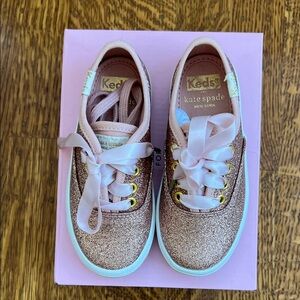 Keds for Kate Spade Kids Sparkly Sneakers - Rose Gold